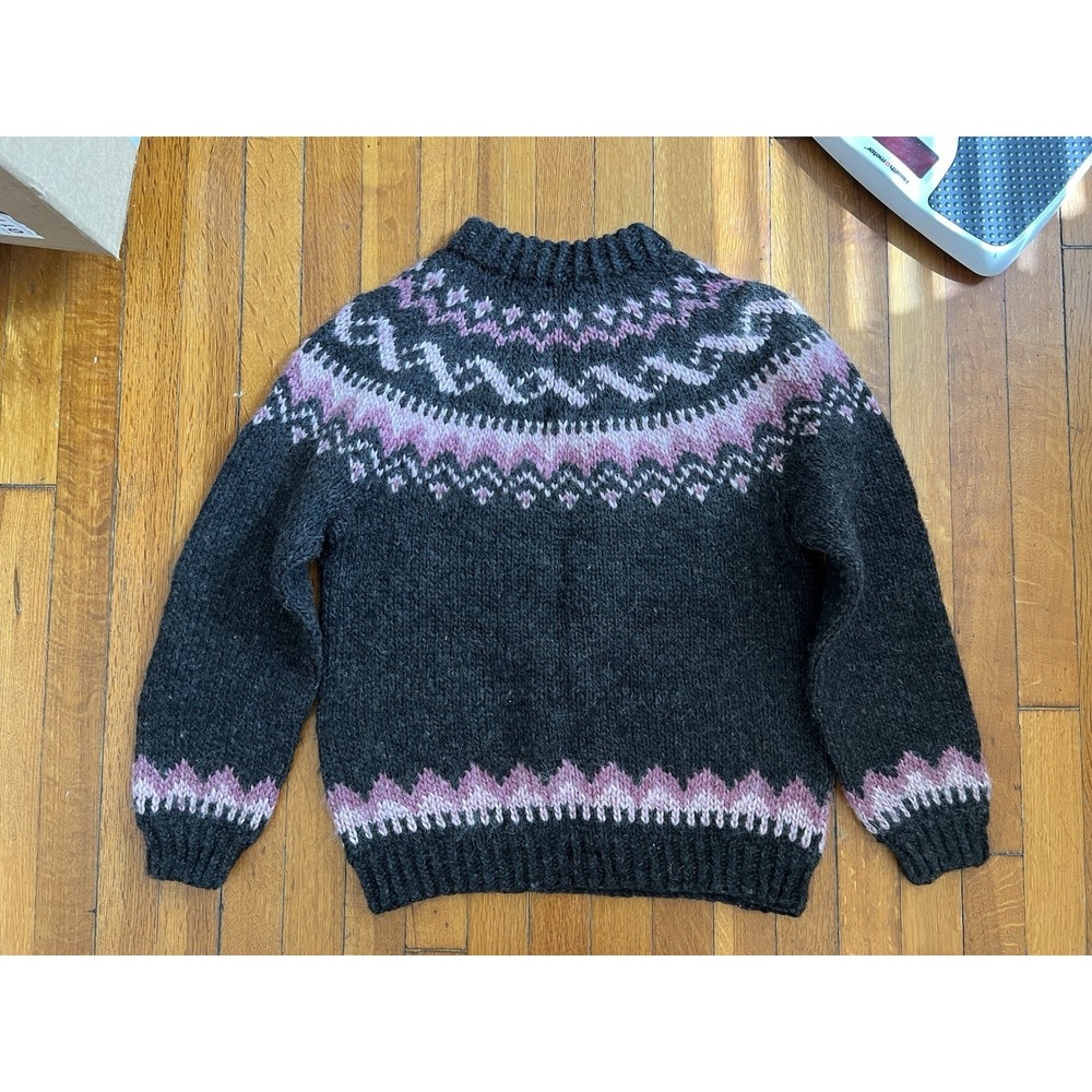 Fron Enterprises Ltd. Women's Icelandic Wool Sweater Hand knitted Size M - Picture 6 of 6